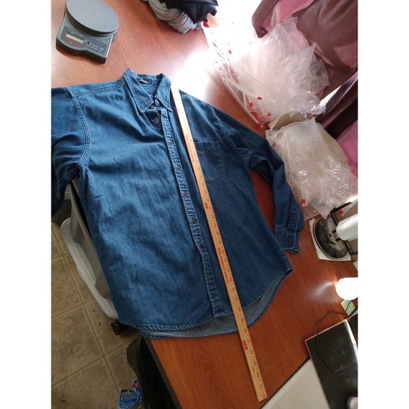 Club Room By Charter Club Shirt Women's Size Medium Denim * - Picture 9 of 16